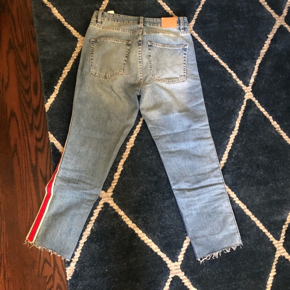 Zara TRF high waisted stripes jeans - Picture 9 of 11